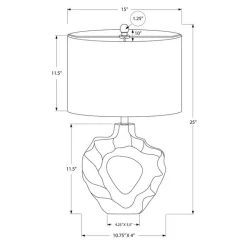 Monarch 25"H Resin Table Lamp
