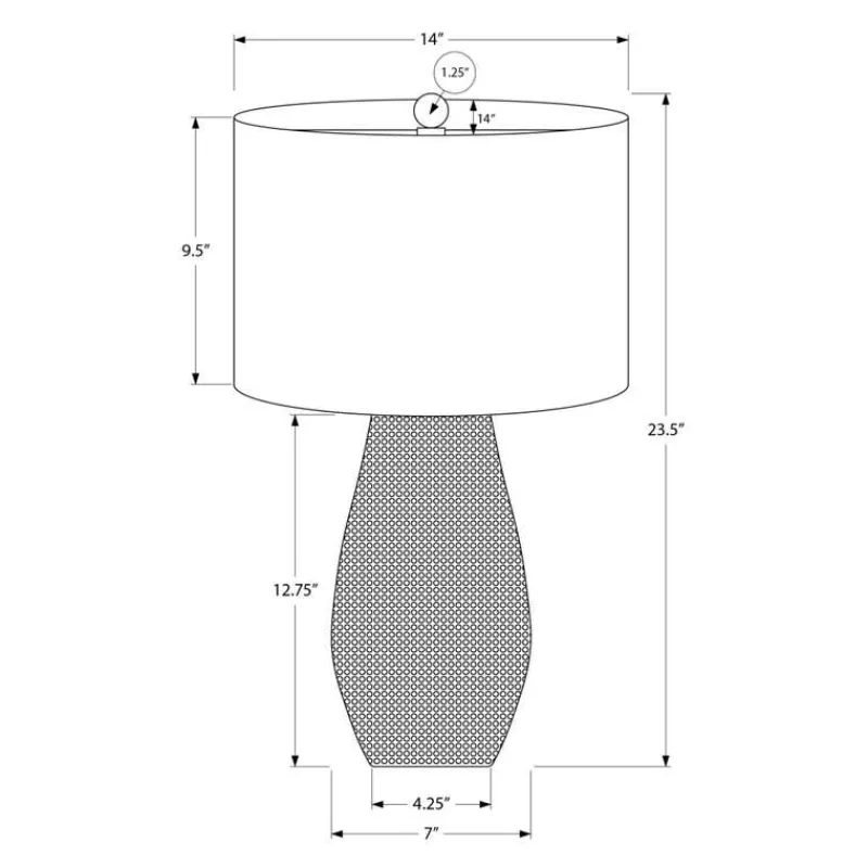 Monarch 24"H Resin Table Lamp