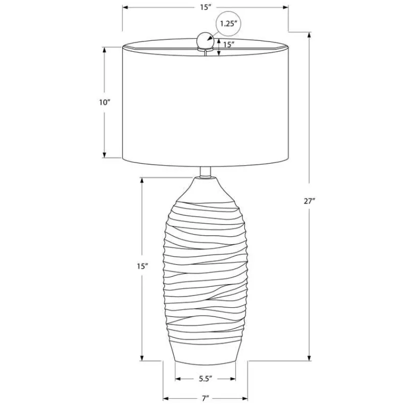 Monarch 27"H Resin Table Lamp