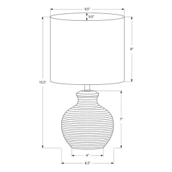 Monarch 16"H Resin Table Lamp