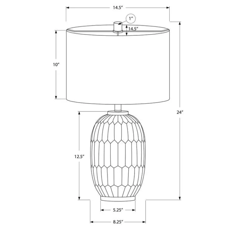 Monarch 24"H Resin Table Lamp