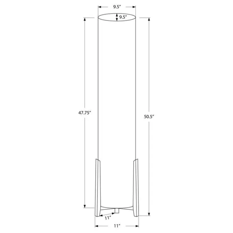 Monarch 50"H Wood Look Floor Lamp