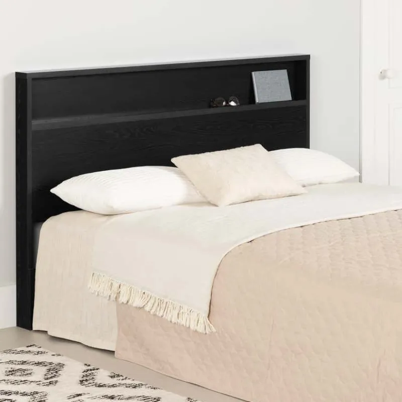 Meubles South Shore Headboard With Storage Shelf (54"/60") - South Shore