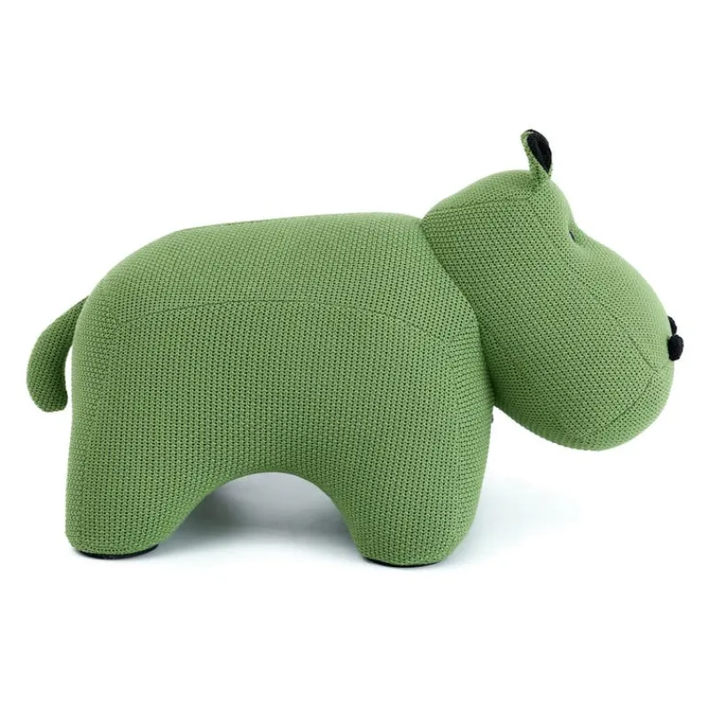 Hippopotamus-Shaped Kids Pouf – 28.3" x 15.4" x 13.8"