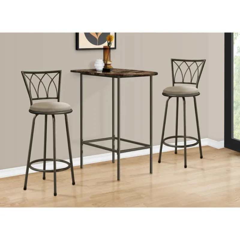 Monarch Home bar - 24"x 36" / marble / metal -