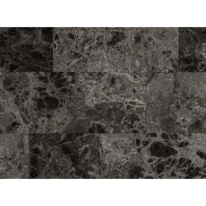 Monarch Home bar - 24"x 36" / marble / charcoal metal -