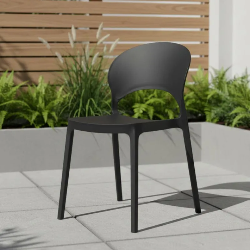 Indoor/Outdoor Resin Stackable Chair -