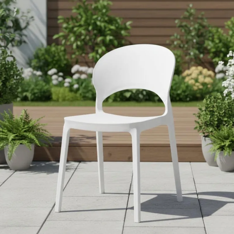 Indoor/Outdoor Resin Stackable Chair -