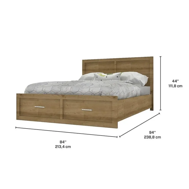 MEQ King Bed with Headboard (78")