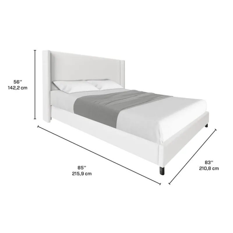 King Bed with Headboard (78")