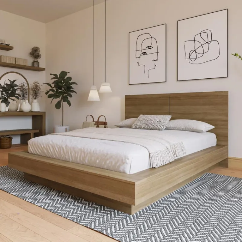 Nexera King Bed with Headboard (78") -