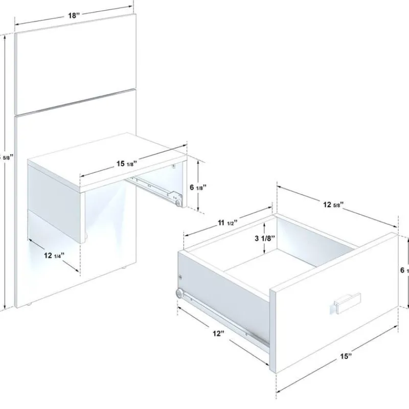 SUA-V King Bed with Wall Units and Nightstands (78")