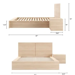 Nexera King Bedroom Set (78") - 3pcs -