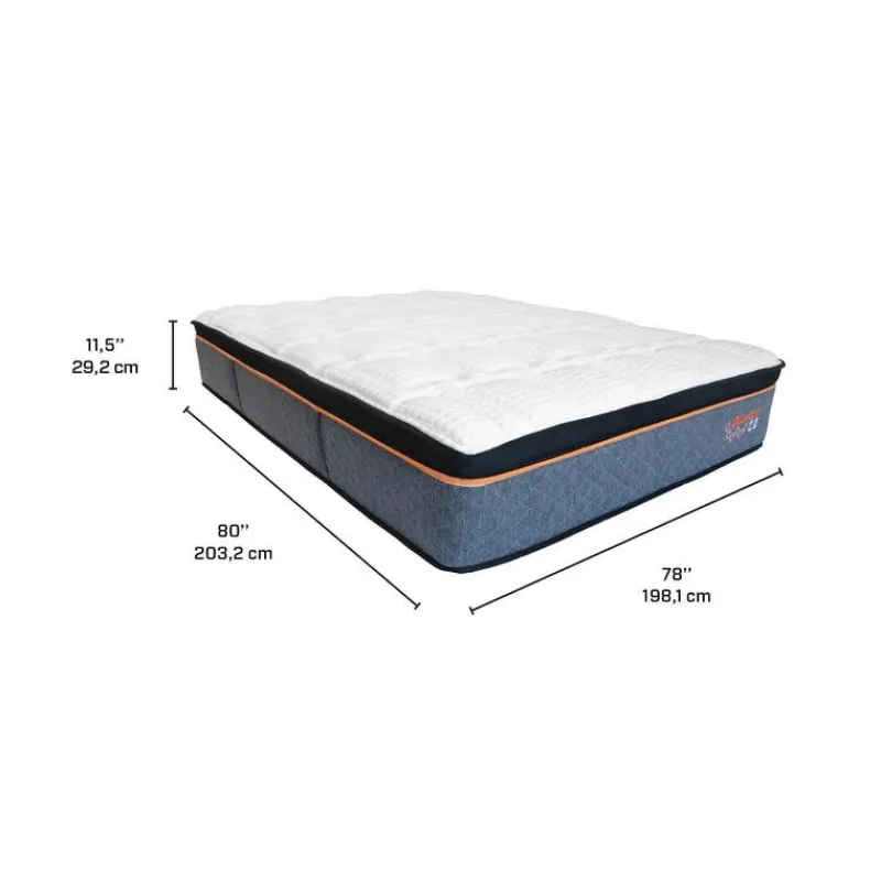 Dreamstar King Medium-FirmMattress-in-a-Box with Pocket Coils - 78"
