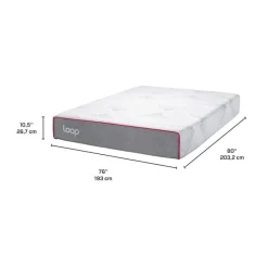 LOOP King Medium-FirmMemory Foam Mattress-in-a-Box- 78"