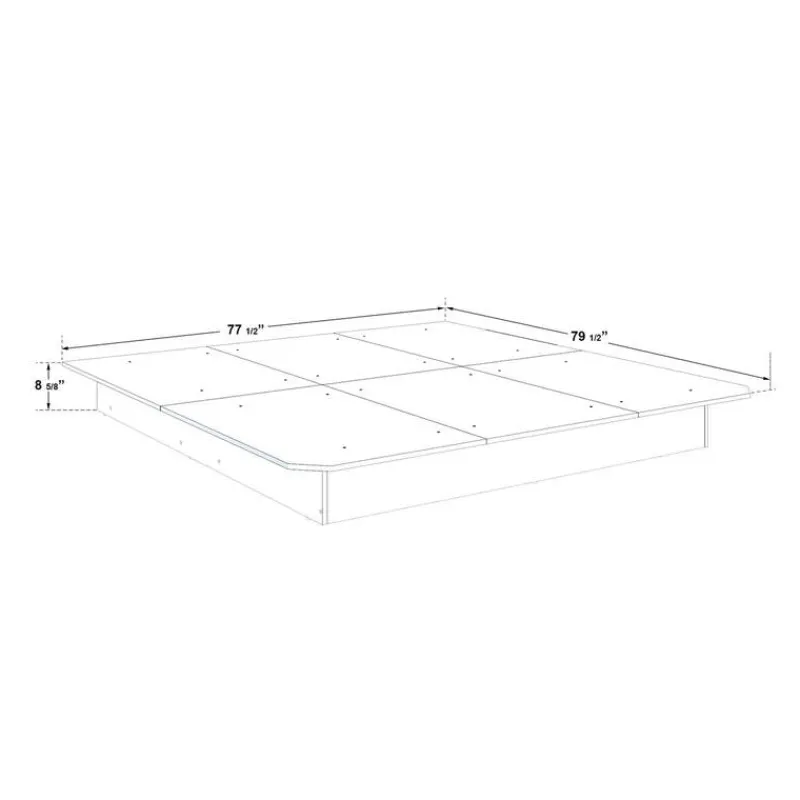 SUA-V King Platform Bed (78")