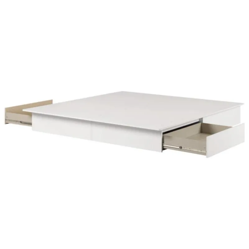 Meubles South Shore King Platform Bed with 2-Drawer Storage (78") - South Shore