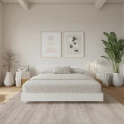 Nexera King Platform Bed with Headboard (78") -