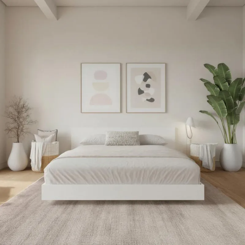 Nexera King Platform Bed with Headboard (78") -