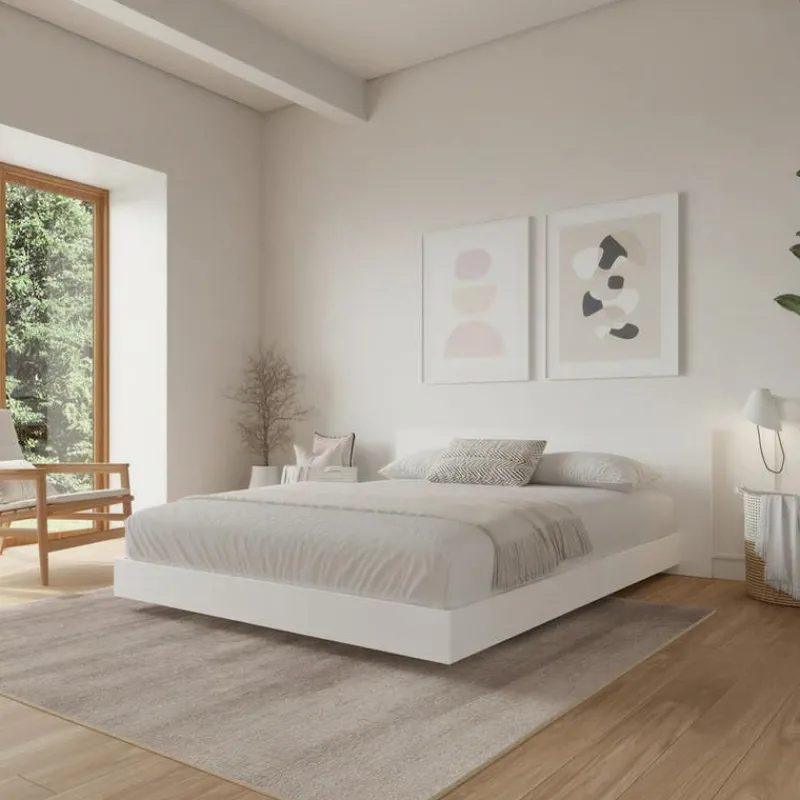 Nexera King Platform Bed with Headboard (78") -