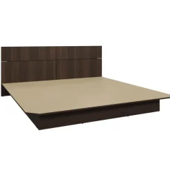 SUA-V King Platform Bed with Headboard (78