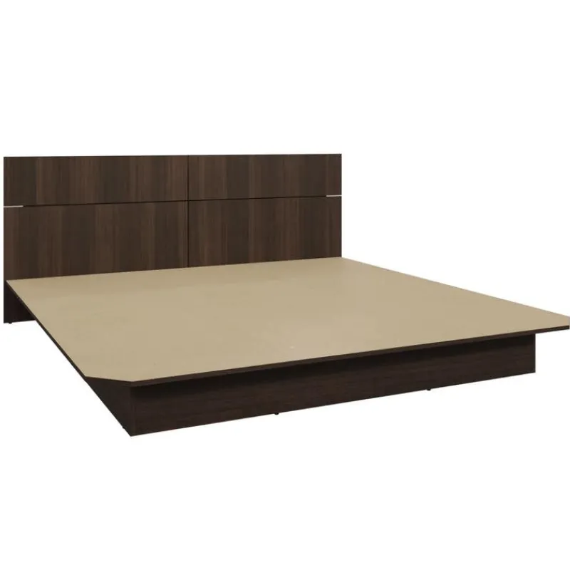 SUA-V King Platform Bed with Headboard (78")