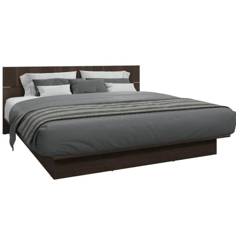 SUA-V King Platform Bed with Headboard (78")