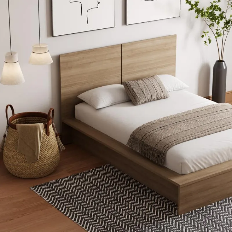 Nexera King Platform Bed with Headboard (78") -