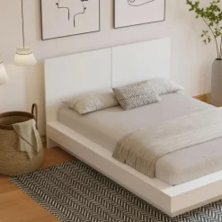 Nexera King Platform Bed with Headboard (78