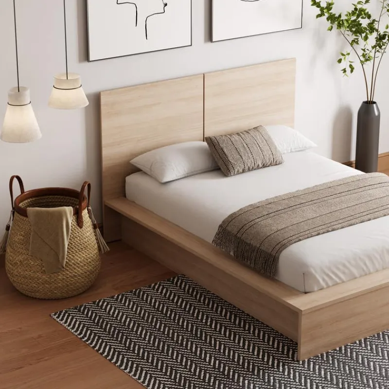 Nexera King Platform Bed with Headboard (78") -