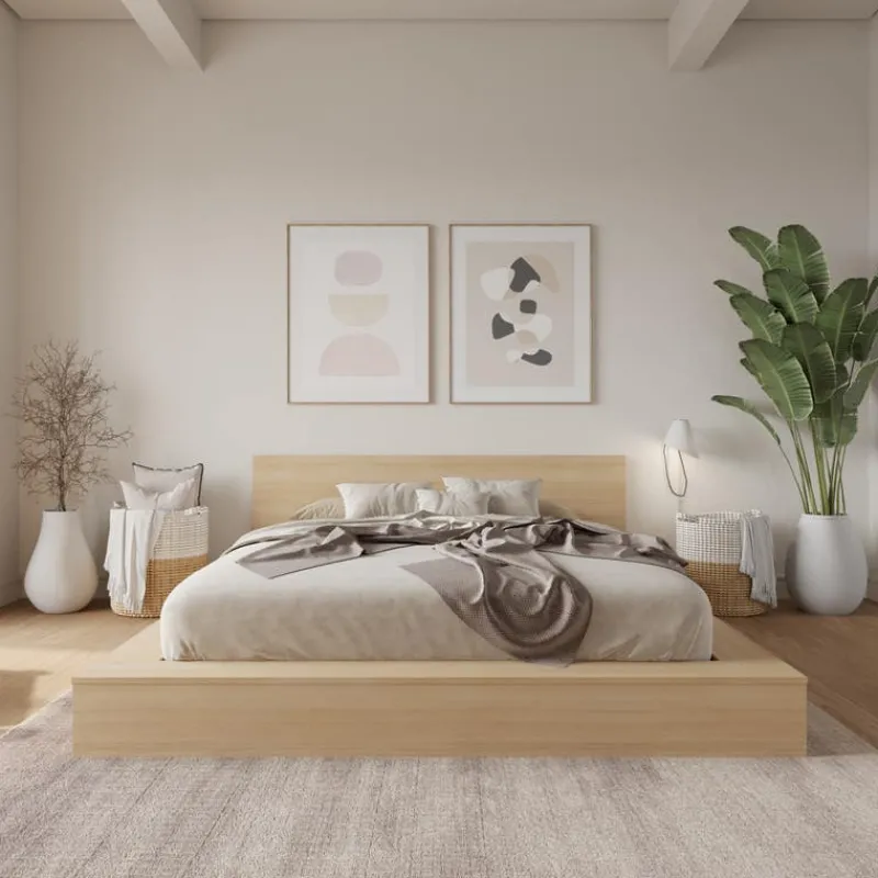 Nexera King Platform Bed with Headboard (78") -