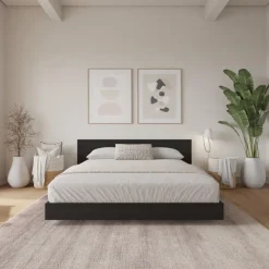 Nexera King Platform Bed with Headboard (78") -