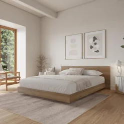 Nexera King Platform Bed with Headboard (78") -