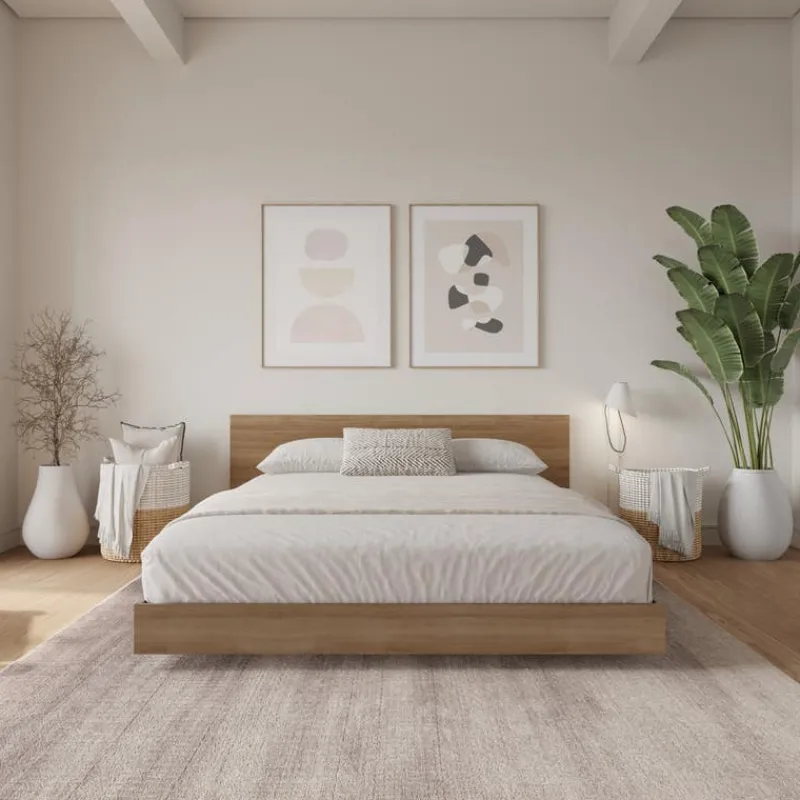 Nexera King Platform Bed with Headboard (78") -