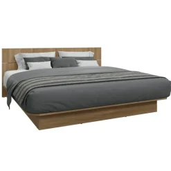 SUA-V King Platform Bed with Headboard (78")