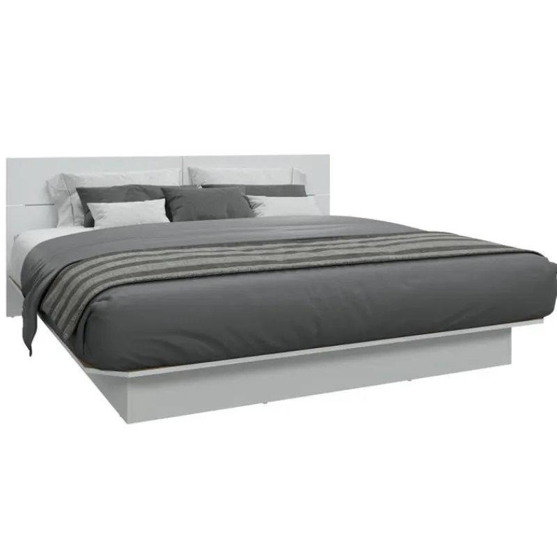 SUA-V King Platform Bed with Headboard (78")