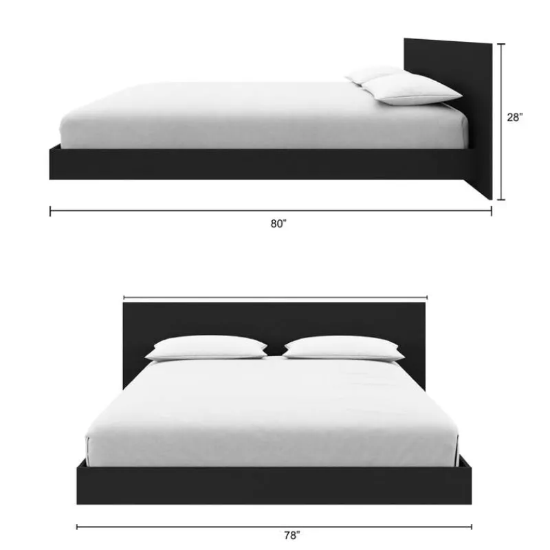 Nexera King Platform Bedroom Set (78") - 4 pcs -