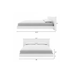 Nexera King Platform Bedroom Set (78