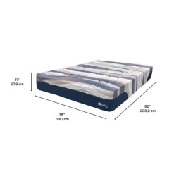 ZedBed King Plush Mattress with Pocket Coils - 78"