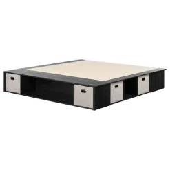 Meubles South Shore King Storage Bed With Baskets (78") - South Shore