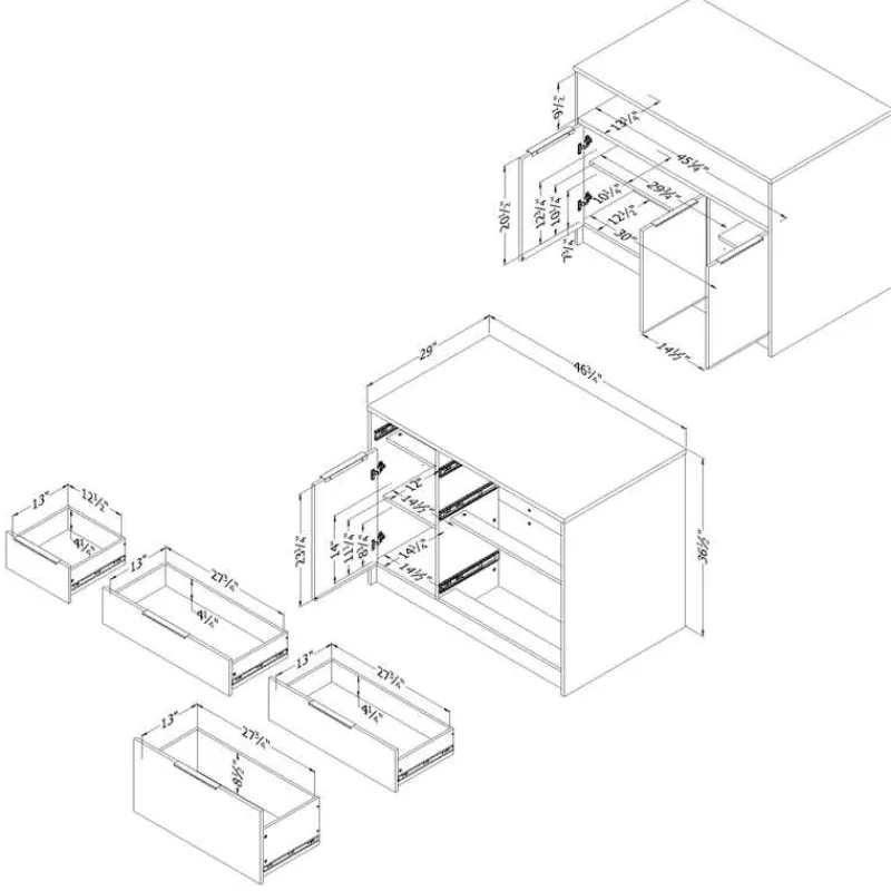 Meubles South Shore Kitchen Island - South Shore