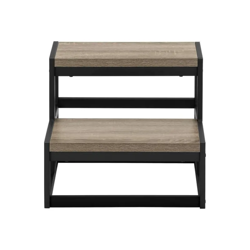 Monarch Ladder - 2 step stool / / black metal -