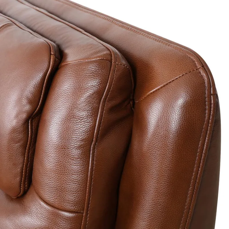 Leather Power Sectional with Massage, Heat, Audio Console & Left-Facing Chaise - 6 pcs