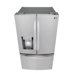 LG 28 Cu ft 36 In Refrigerator Bottom Freezer, French door - LHFS28XBS