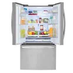LG 28 Cu ft 36 In Refrigerator Bottom Freezer, French door - LHFS28XBS