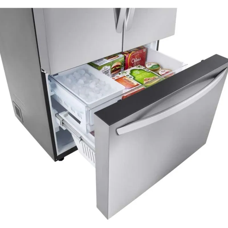 LG 31.7 Cu Ft 36 In Refrigerator Bottom Freezer, French door - LRFLS3206S