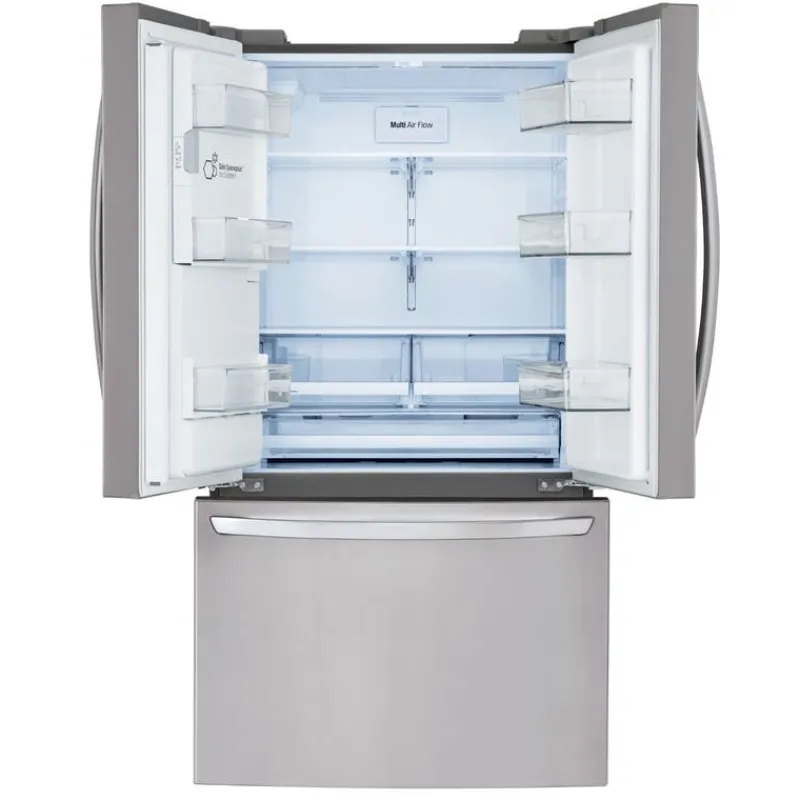 LG 28 Cu ft 36 In Refrigerator Bottom Freezer, French door - LRFS28XBS