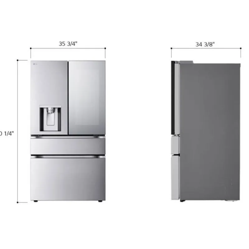 LG 29 Cu Ft 36 In Refrigerator Bottom Freezer, French door - LF29S9775S