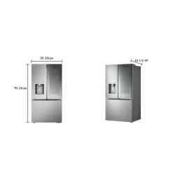 LG 31 Cu Ft 36 In Refrigerator Bottom Freezer, French door - LRYKS3106S