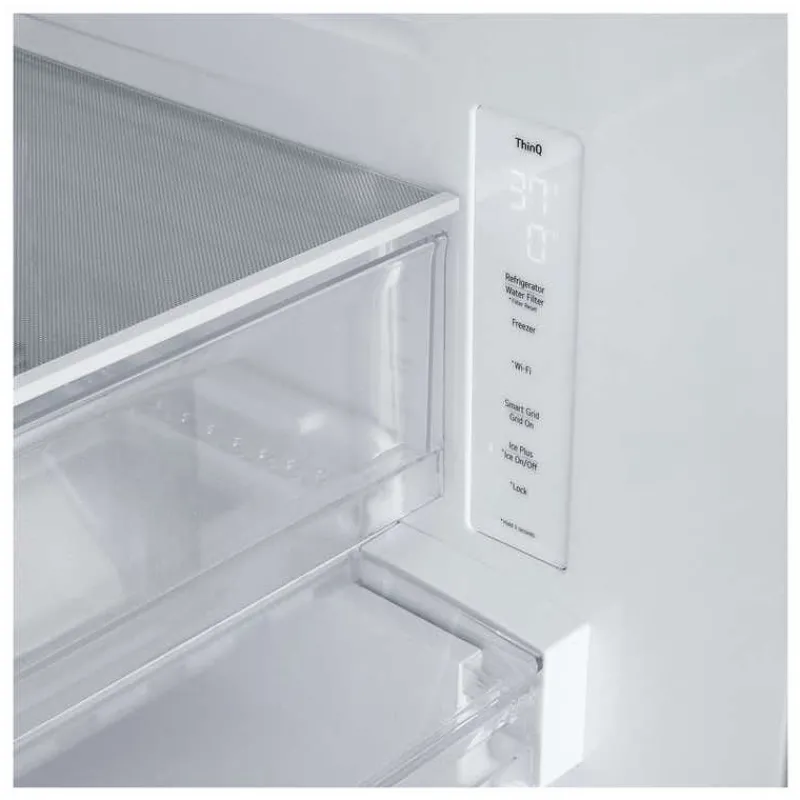LG 21 Cu Ft 33 In Refrigerator Bottom Freezer, French door - LF21C6200S